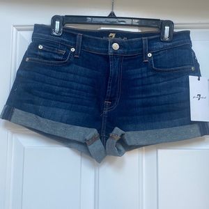 NWT 7 for all mankind denim shorts.